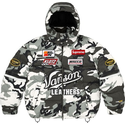 Supreme Supreme®/Vanson Leathers® Cordura® Down Jacket - Snow Camo