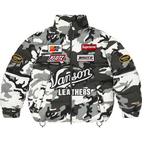 Supreme Supreme®/Vanson Leathers® Cordura® Down Jacket - Snow Camo