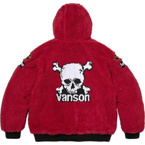 Supreme Supreme®/Vanson Leathers® Reversible Quilted Hooded Jacket - Navy