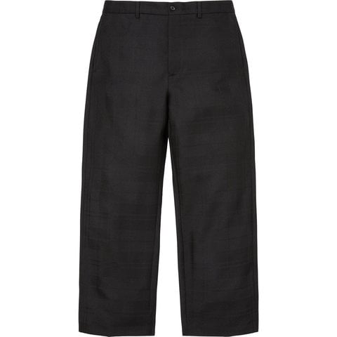 Supreme Plaid Wool Suit - Black
