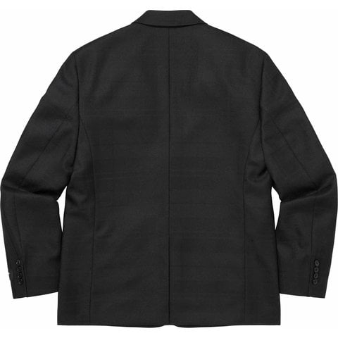 Supreme Plaid Wool Suit - Black