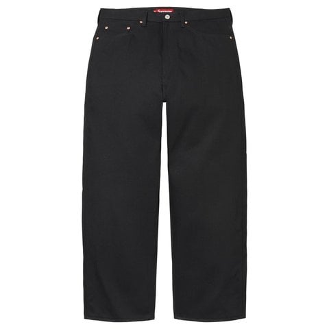 Supreme Baggy Selvedge Jean - Rigid Black