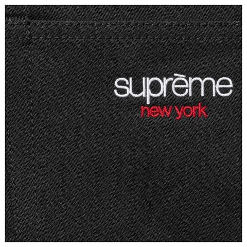 Supreme Baggy Selvedge Jean - Rigid Black