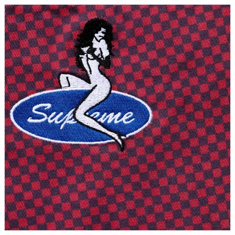 Supreme Chino Pant - Red Checkerboard