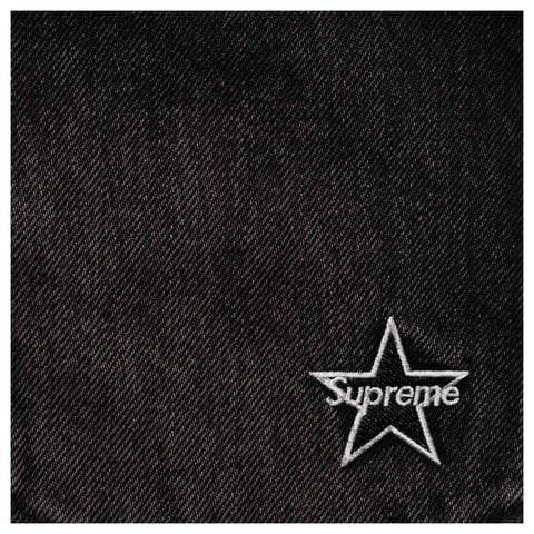 Supreme Distressed Loose Fit Selvedge Jean - Washed Black