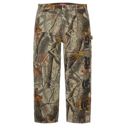 Supreme Leather Appliqué Double Knee Painter Pant - Realtree® Hardwoods Camo