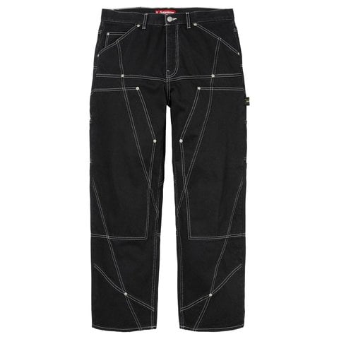 Supreme Paneled Double Knee Painter Pant - Black
