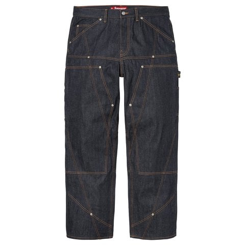 Supreme Paneled Double Knee Painter Pant - Rigid Indigo