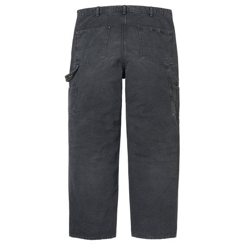 Supreme Worn Double Knee Painter Pant - Black