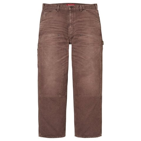 Supreme Worn Double Knee Painter Pant - Brown