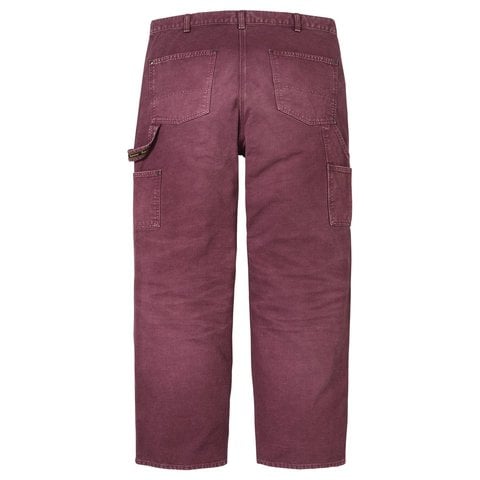 Supreme Worn Double Knee Painter Pant - Burgundy