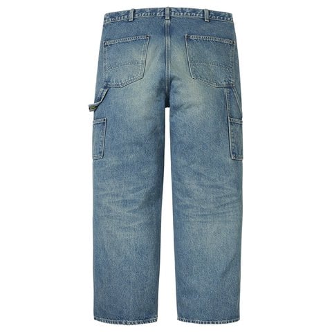 Supreme Worn Double Knee Painter Pant - Denim