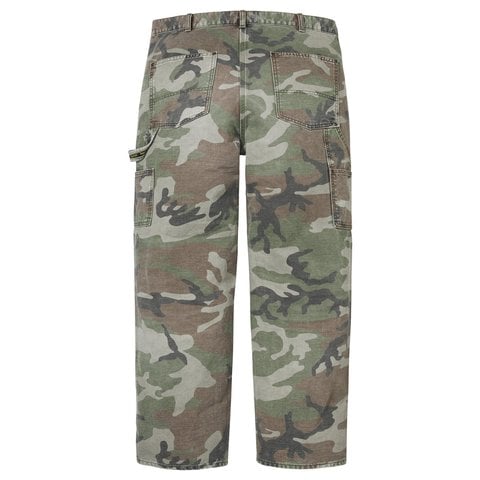 Supreme Worn Double Knee Painter Pant - Woodland Camo
