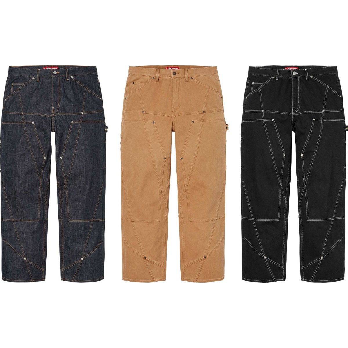 Paneled Double Knee Painter Pant