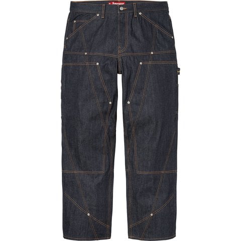 Supreme Paneled Double Knee Painter Pant - Rigid Indigo