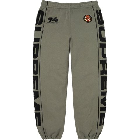 Supreme Spellout Appliqué Sweatpant - Faded Green