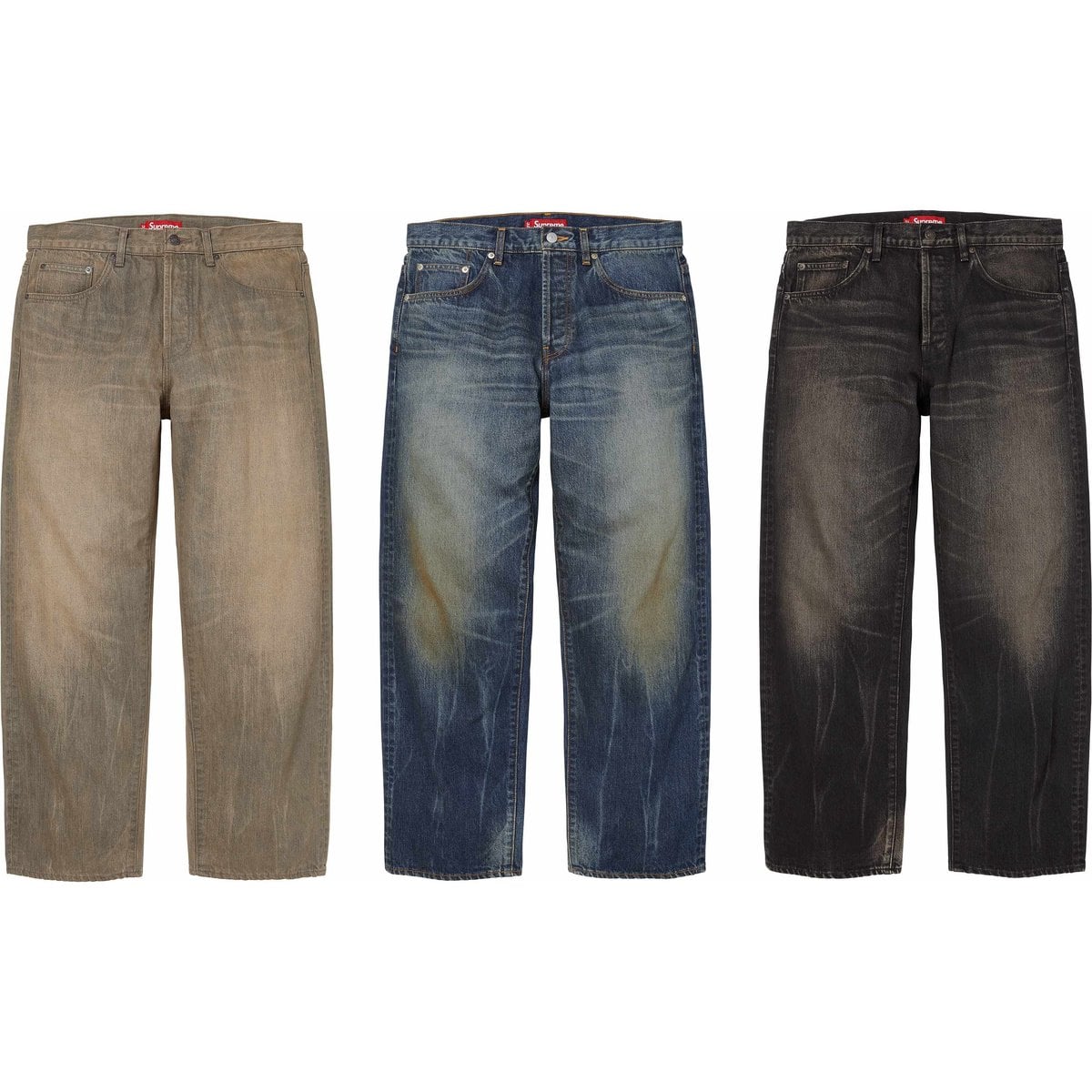 Distressed Loose Fit Selvedge Jean
