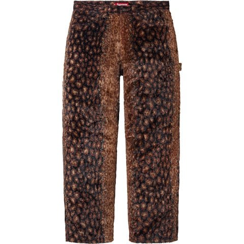 Supreme Faux Fur Painter Pant - Brown