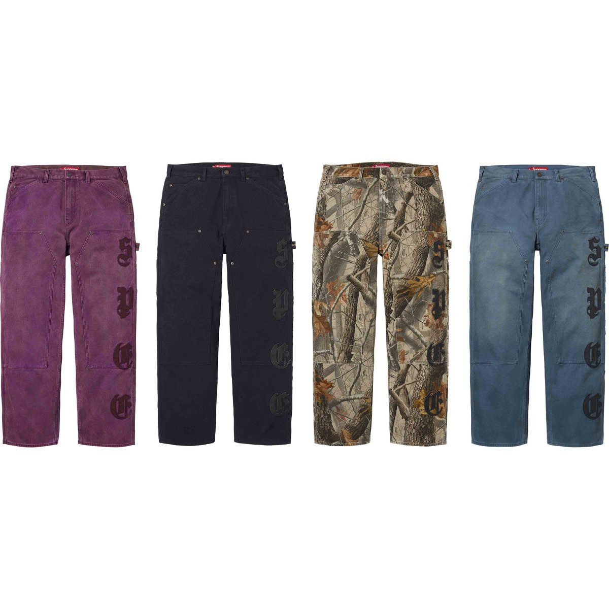 Leather Appliqué Double Knee Painter Pant