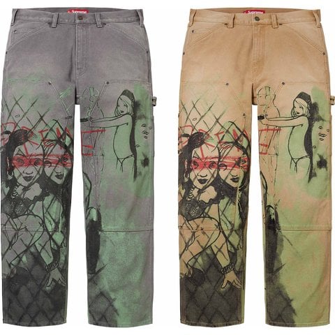 Supreme Supreme/Rita Ackermann Double Knee Painter Pant
