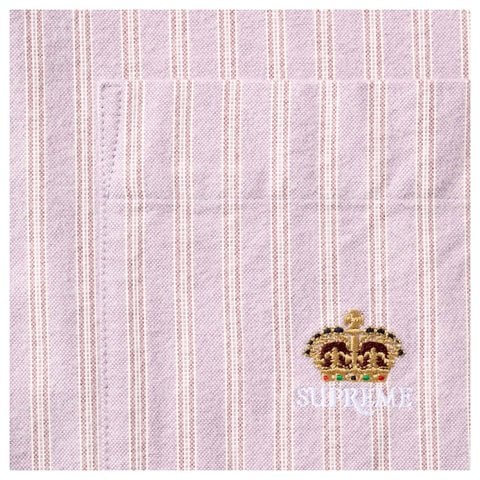 Supreme Loose Fit Oxford Shirt - Lavender Stripe