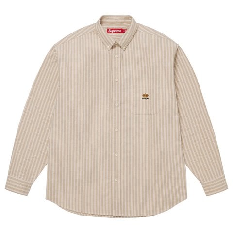 Supreme Loose Fit Oxford Shirt - Tan Stripe