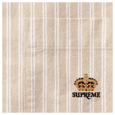 Supreme Loose Fit Oxford Shirt - Tan Stripe