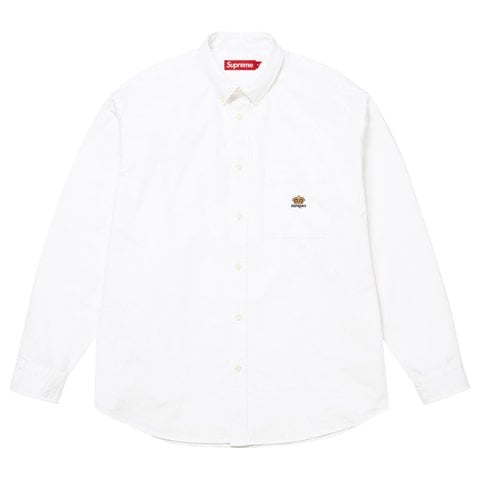 Supreme Loose Fit Oxford Shirt - White