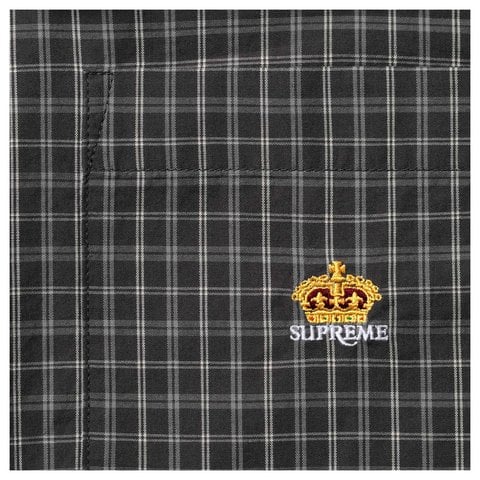 Supreme Mini Plaid Shirt - Black