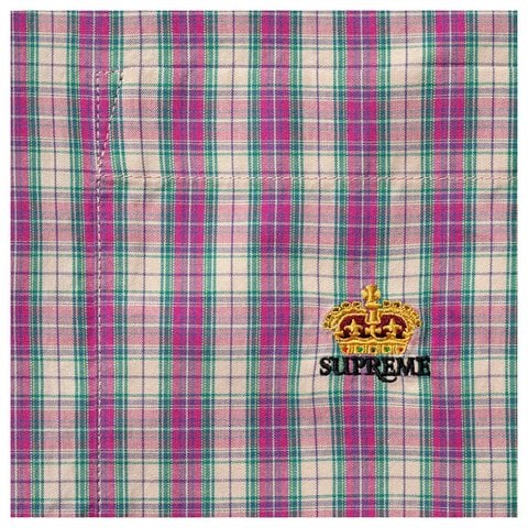Supreme Mini Plaid Shirt - Pink