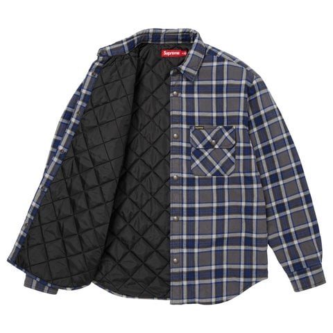 Quilted Lined Flannel Snap Shirt - SupremeCommunity