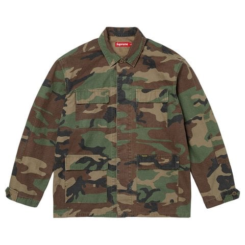 Supreme Ripstop BDU Shirt Jacket - Woodland Camo