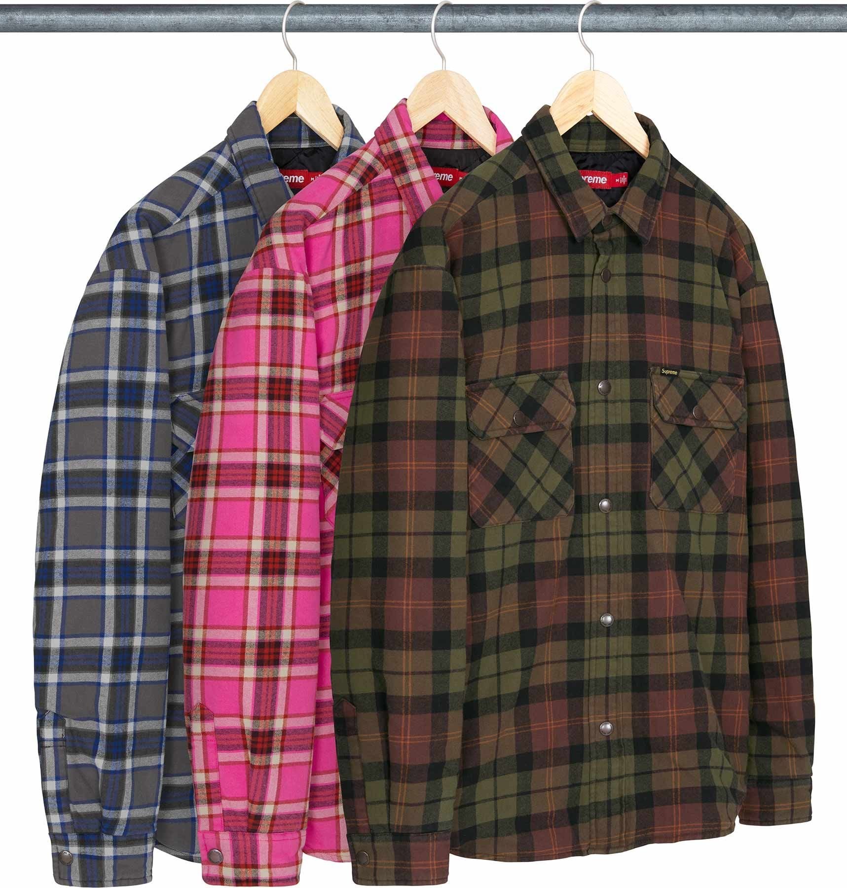 Supreme Pin 4点 セット supreme-quilted-lined-flannel-
