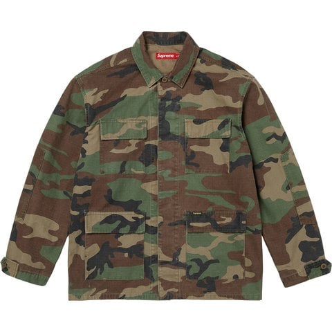 Supreme Ripstop BDU Shirt Jacket - Woodland Camo