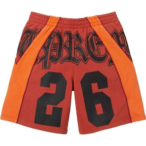 Supreme Paneled Sweatshort - Burnt Orange