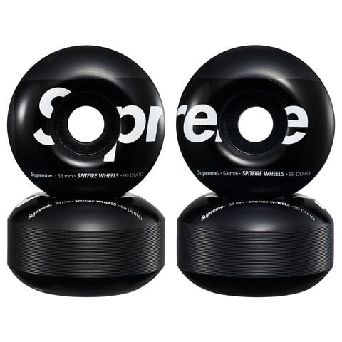 Supreme Supreme®/Spitfire® Shop Wheels (Set of 4) - Black - 53mm