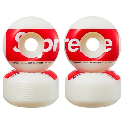 Supreme Supreme®/Spitfire® Shop Wheels (Set of 4) - White - 52mm