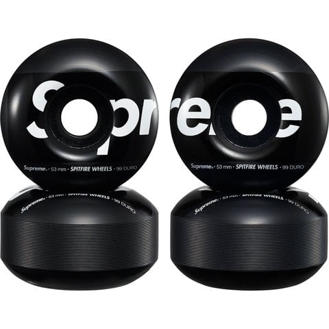 Supreme Supreme®/Spitfire® Shop Wheels (Set of 4) - Black 53mm
