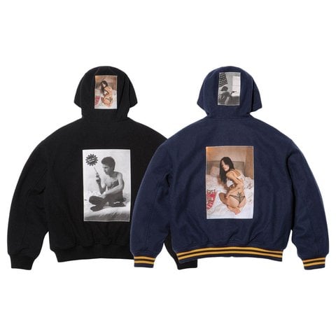 Supreme Supreme/Larry Clark Hooded Varsity Jacket