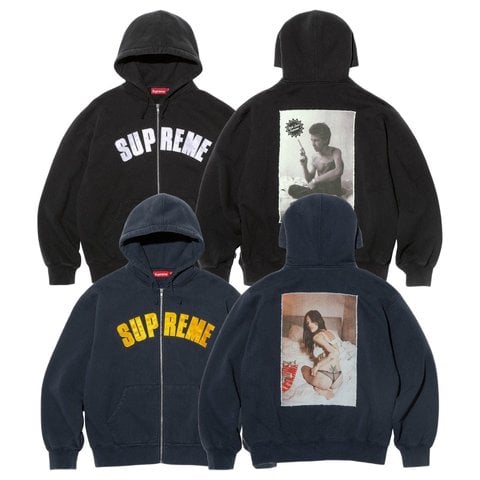 Supreme Supreme/Larry Clark Zip Up Hooded Sweatshirt
