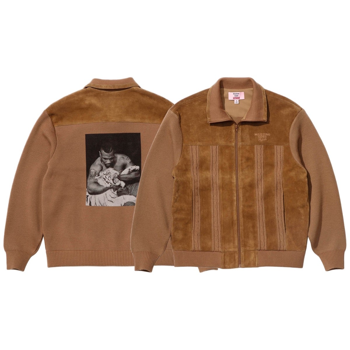 Supreme®/Martine Rose Suede Zip Up Cardigan - SupremeCommunity