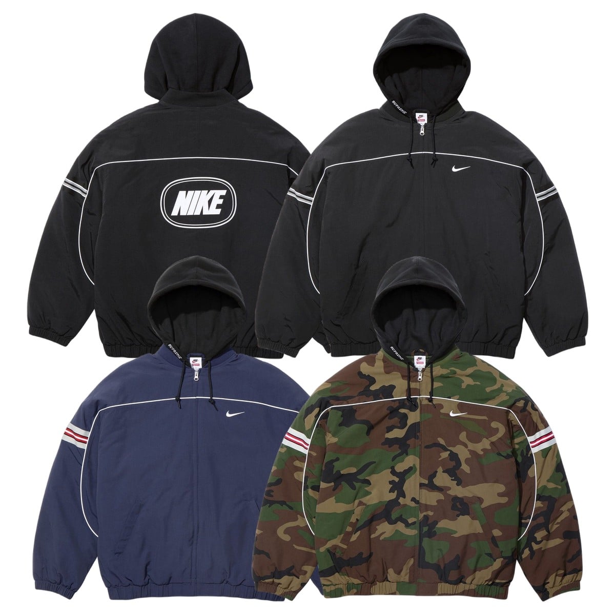Supreme®/Nike® Nylon Hooded Jacket - SupremeCommunity