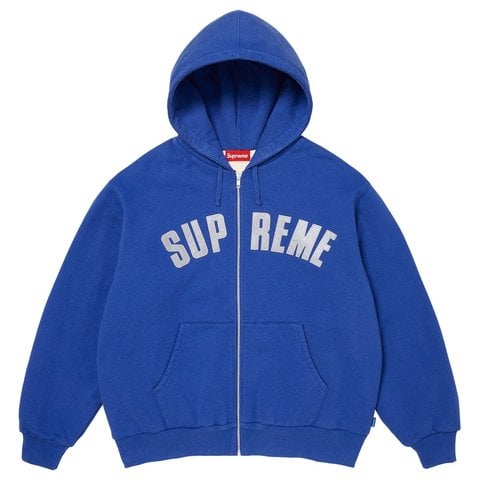 Supreme Arc Thermal Lined Zip Up Hooded Sweatshirt - Royal