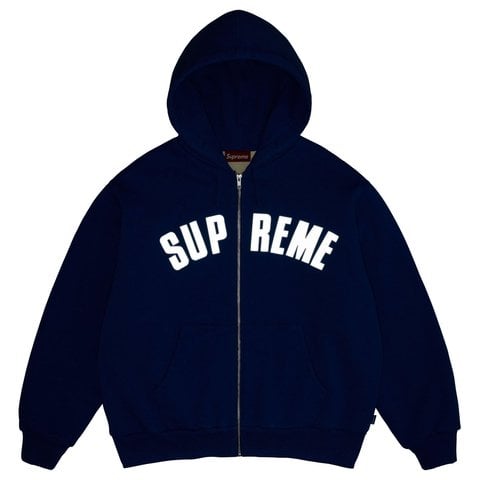 Supreme Arc Thermal Lined Zip Up Hooded Sweatshirt - Royal