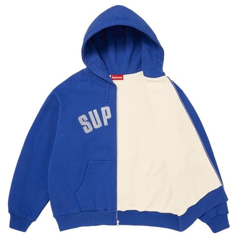 Supreme Arc Thermal Lined Zip Up Hooded Sweatshirt - Royal