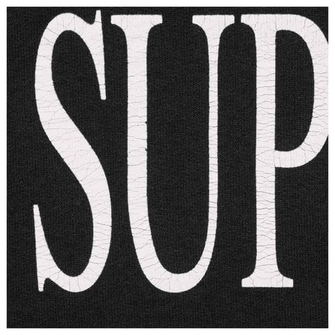 Supreme Capital Hooded Sweatshirt - Black
