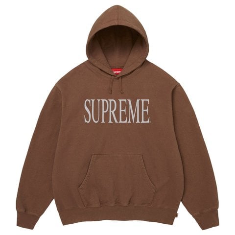 Supreme Capital Hooded Sweatshirt - Brown