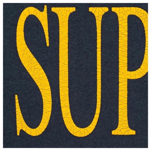 Supreme Capital Hooded Sweatshirt - Navy