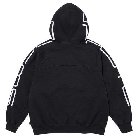 Supreme Connect Zip Up Hooded Sweatshirt - Black