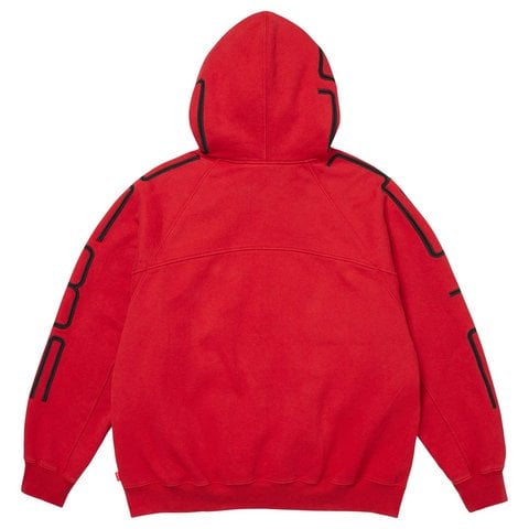 Supreme Connect Zip Up Hooded Sweatshirt - Red